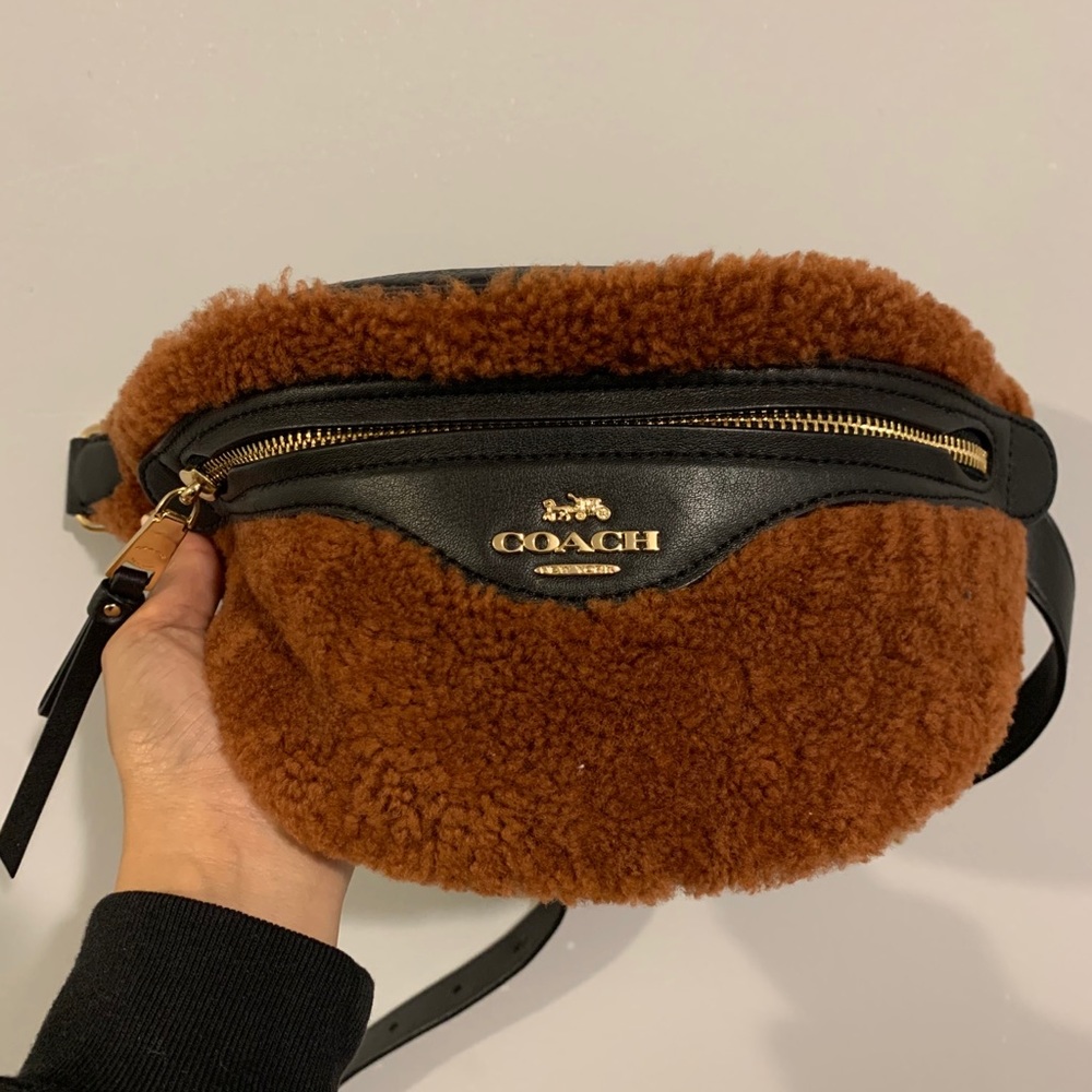 2018 Coach Fuzzy Fanny Pack